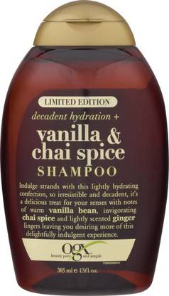 ogx DECADENT HYDRATION + VANILLA & CHAI SPICE SHAMPOO
