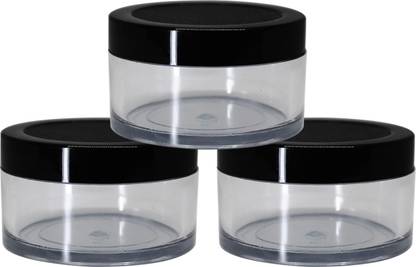 Nsb Herbals Empty Clear Acrylic Jar With Black Lid Inner White Lid For Lip Balm Cosmetics 50 Ml Glass Utility Container Price In India Buy Nsb Herbals Empty Clear