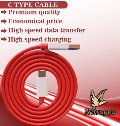 flix USB Type C Cable 2 A 1 m DASH CABLE C -TYPE RED ONE PLUS