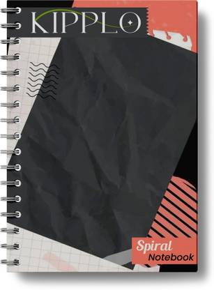 Kipplo Spiral Yellow Paper Notebook A4 Notebook Ruled 160 Pages