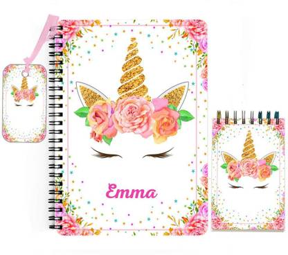 epheriwala Emma Unicorn A5 Diary RUled 140 Pages