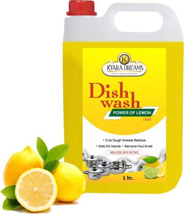 KYARA DREAMS 1 ltr liquid dish wash gel lemon fragnance Dish Cleaning Gel Dish Cleaning Gel