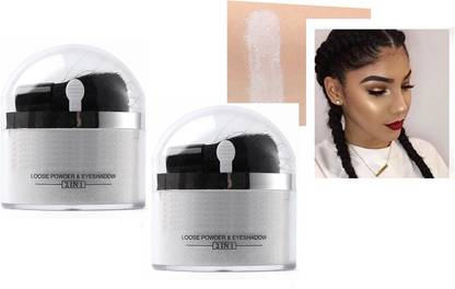 ADJD The Best Face makeup silver glitter powder bronzer highlighter loose powder shimmer eye shadow pigment kit Highlighter Combo Of 2 Highlighter