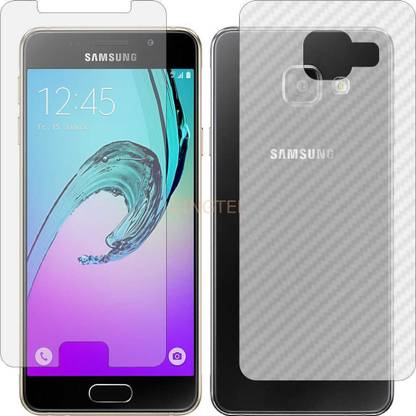 ZINGTEL Front and Back Screen Guard for SAMSUNG GALAXY A3 2016 (Front Matte Finish & Back 3d Carbon Fiber)