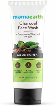 Mamaearth CHARCOAL FACE WASH For Oil Control (100 ml) Men & Women All Skin Types Face Wash