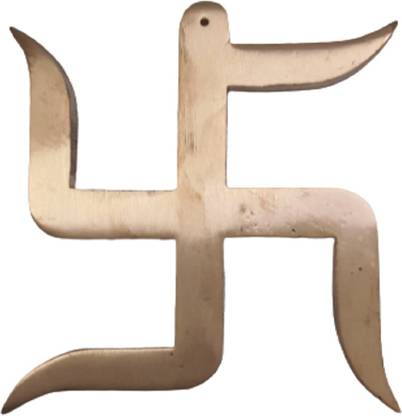 numeroastro Vastu Swastik Wall Hanging in Pure Copper for Vastu Correction & Positive Energy (12 Cms) (1 Pc) Decorative Showpiece - 12 cm
