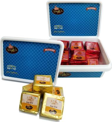 Singla Kaju Bite 200g Mango Bite 200g Combo (Pack of 2*200g, 400g) Box