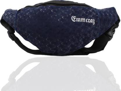 EMMCRAZ Sports Waist Bag for Men & Women Waist Bag ( Blue ) velvet blue colour waist bag waist bag