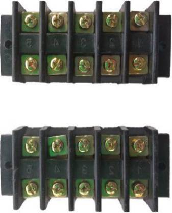 SK Electronics 5 way open connector (Pack of 2) Open Bakelite Wire Connector Wire Connector
