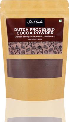 The Select Aisle Dutch Processed Dark Brown Baking Cocoa Powder-250g [Alkalised Baking Cocoa Powder| Dark Brown Cocoa| Unsweetened | Cake Making |Premium Quality Cocoa|Chocolate Cakes, Cookies, Tarts] Cocoa Powder