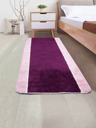 Saral Home Purple Cotton Runner