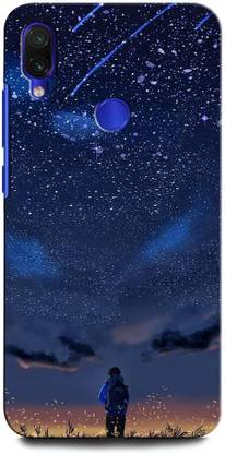 GRAFIQE Back Cover for Redmi Note 7 MZB7263IN ANIME BOY, NIGHT SKY, ALONE BOY, CLOUD