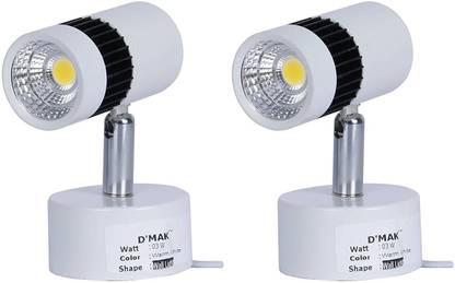 D'Mak 3 Watt Warm White Adjustable Track Light Ceiling Lamp