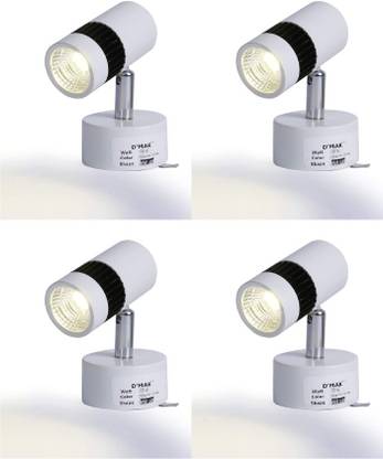 D'Mak 3 Watt Warm White Adjustable 180° LED Spot Wall Track Light (Decorative Spot Light) | Track Light | | led spot Track Light | | Focus Track Light | {Set -04} Track Lights Ceiling Lamp
