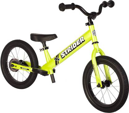STRIDER 14x Sport Balance Bike (Age: 3 years to 7 years) (Fantastic Green) 14 T (inch) Road Cycle