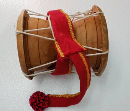 Kannan musical instruments UDUKKAI WOOD (GOAT SKIN) Damaru
