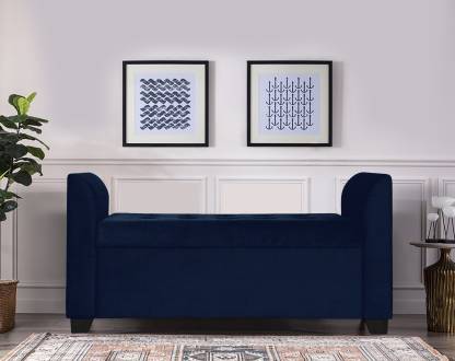 Trevi Polo Storage Bench Fabric Settee