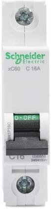 Schneider Electric A9N1P16C Acti 9 MCB xC60 1P 16A C 10000A MCB
