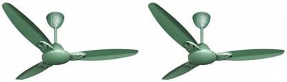 Crompton Senoprime Olive green1200MM PACK OF 2 1200 mm 3 Blade Ceiling Fan