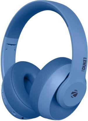 ZEBRONICS Zeb-Duke 1, Wireless Headphones, 34Hrs* Backup, AUX, Dual Pairing, 40mm Drivers Bluetooth
