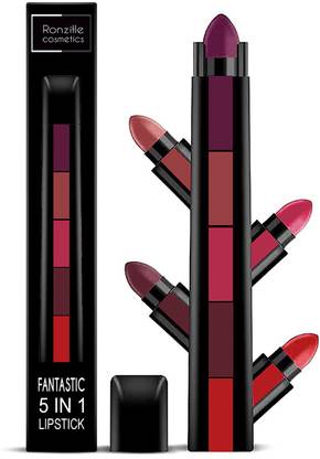 RONZILLE Fantastic 5 Step Lipstick 5 in 1 Lipstick Shade -B