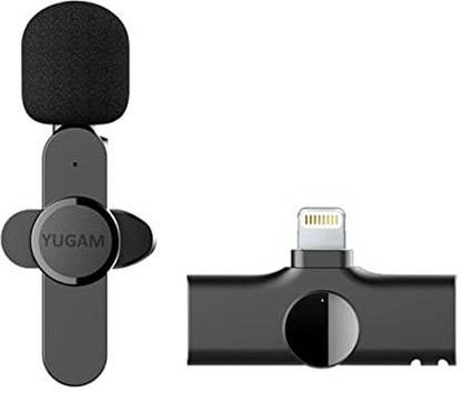 Yugam 2.4G Wireless Microphone Mic for iPhone Mobile Youtubers, Vloggers Wireless Microphone