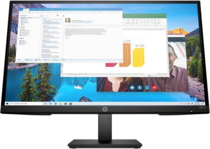 HP 68.58 cm (27 inch) Full HD LED Backlit IPS Panel Tilt and Height Adjustable, Pivot, Swivel Stand, Dual Speakers Monitor (M27ha)