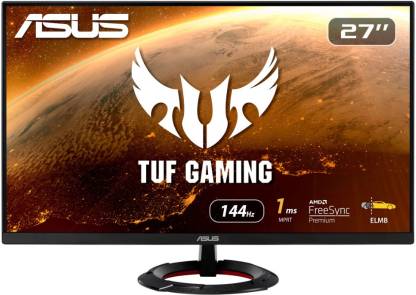 [For AXIS/HDFC/CITI/IDFC Credit Card] ASUS TUF 27 inch Full HD LED Backlit IPS Panel Gaming Monitor (VG279Q1R)  (Response Time: 1 ms, 144 Hz Refresh Rate)