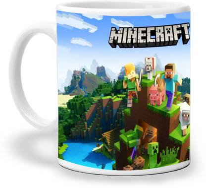 Impress "Minecraft D1" Designer Cremic Coffee & Tea Cup, 350 ml Ceramic Coffee Mug