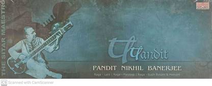PANDIT NIKHIL BANERJEE Audio CD Standard Edition
