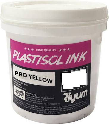 Riyum Screen Printing CMYK Plastisol Premium Ink Yellow