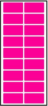 CLAPPERZZ Super Bright Fluorescent Neon Label Stickers Self-adhesive Paper Label