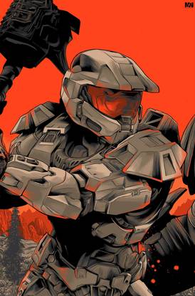 Halo Infinite Master Chief Poster 12 x 18 inch Paper Print