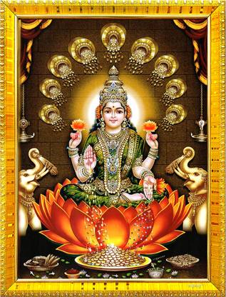 Zig Zag Lakshmi Devi Maa Religious Frame