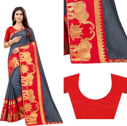 Woven Chanderi Cotton Blend Saree