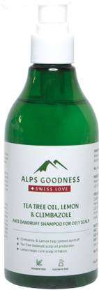 Alps Goodness Tea Tree Oil, Lemon and Climbazole Anti Dandruff Shampoo for Oily Scalp