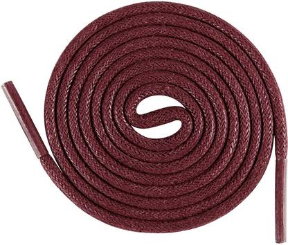 GRAH SANGRAH Waxed Round Shoelaces Dress Shoes Boots Leather Shoe Laces for Formal Shoes (Maroon) 60 Cm Shoe Lace