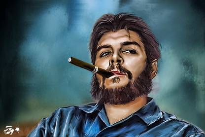 CHE GUEVARA PAINTING - PORTRAIT POSTER WALL POSTER HD ON FINE ART PAPER AUTHORIZED Fine Art Print
