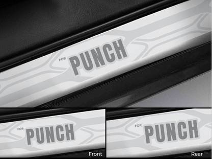 Galio Car Footsteps/Sill Guard Stainless Steel Scuff Plate for Punch - Door Sill Plate