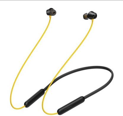 PRN Realme R2 wireless bluetooth headset ,bowers & wireless (black, yellow in the ear) Smart Headphones