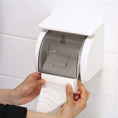 CLUBX Toilet Paper Holder,Self-Adhesive roll Holder Paper, Planes Tissue Holder Type Plastic Toilet Paper Holder
