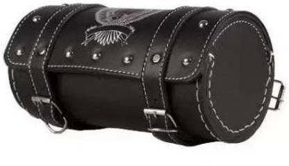 SRPHERE One-side Black Leatherette Motorbike Saddlebag