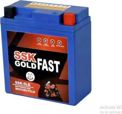 SSK GOLD FAST Bike Battery 5Lb 12 Ah Battery for Bike