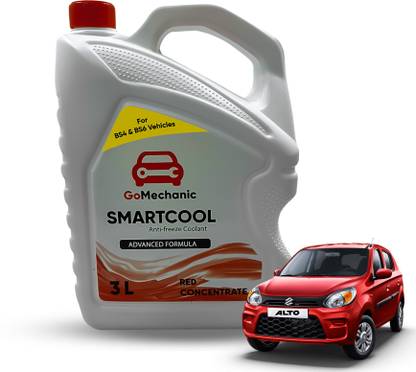GoMechanic Smartcool Coolant Antifreeze Red Concentrate 1:3 For Maruti Alto Coolant
