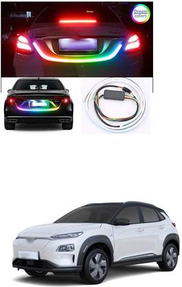 PRTEK Flexible Car LED Strip Lights, 48inch Dream Color Car Exterior Tailgate Trunk LED Lights Kit, Waterproof Daytime Running Turn Signal Brake Reverse Tail Lights, Car License Plate Light DC12V a87 Car Fancy Lights