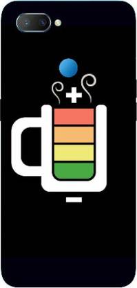 printoworld Back Cover for Realme U1 - Coffee Printed Back Case Cover