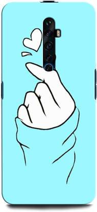 GRAFIQE Back Cover for OPPO Reno2 F CPH1989 LOVE, COUPLE FINGER, RED