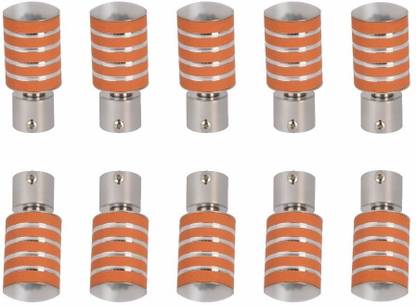 RKOING Orange Rod Rail Bracket, Curtain Knobs Metal