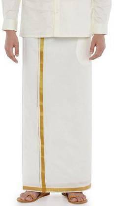 UnityEcom Men's Pure Cotton Lungi For Men Comfort Attractive and Traditional For Men Solid Men Dhoti