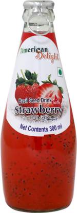 American Delight Basil Seed Drink Strawberry Flavour